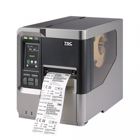 TSC MX241P - impresora industrial de alta velocidad en configuración de referencia