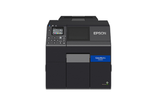 Epson ColorWorks CW-C6000A - etiquetas a color con cortador automático en configuración de referencia