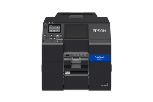 Epson ColorWorks CW-C6000P - etiquetas a color con peel-and-present en configuración de referencia