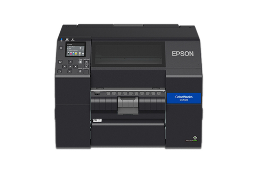 Epson ColorWorks CW-C6500P - etiquetas a color de 8 pulgadas con peeler en configuración de referencia