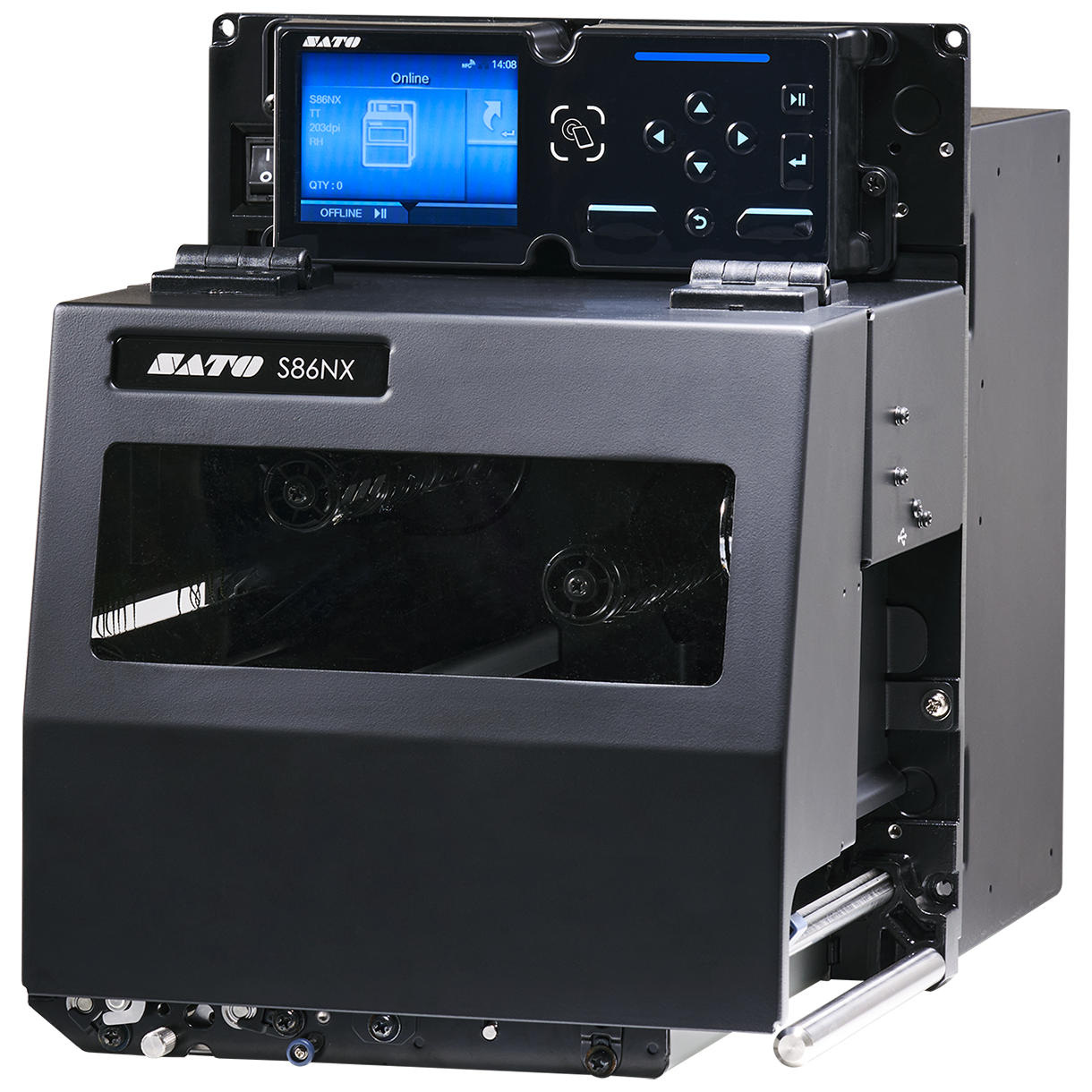 SATO S86NX - motor de impresión de 6 pulgadas en configuración de referencia