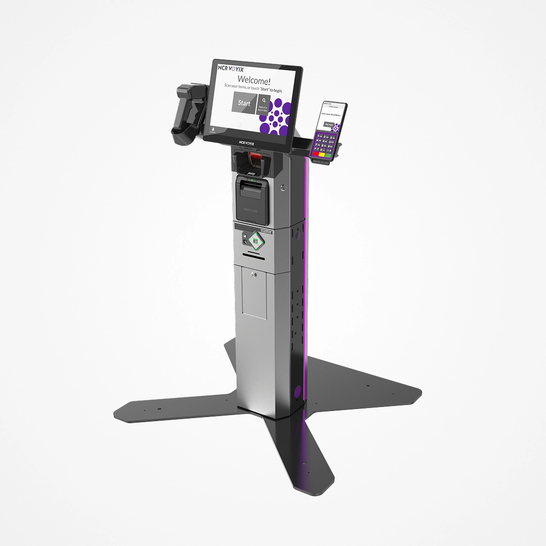 NCR Voyix Self-Checkout para pagos con tarjeta en configuración de referencia