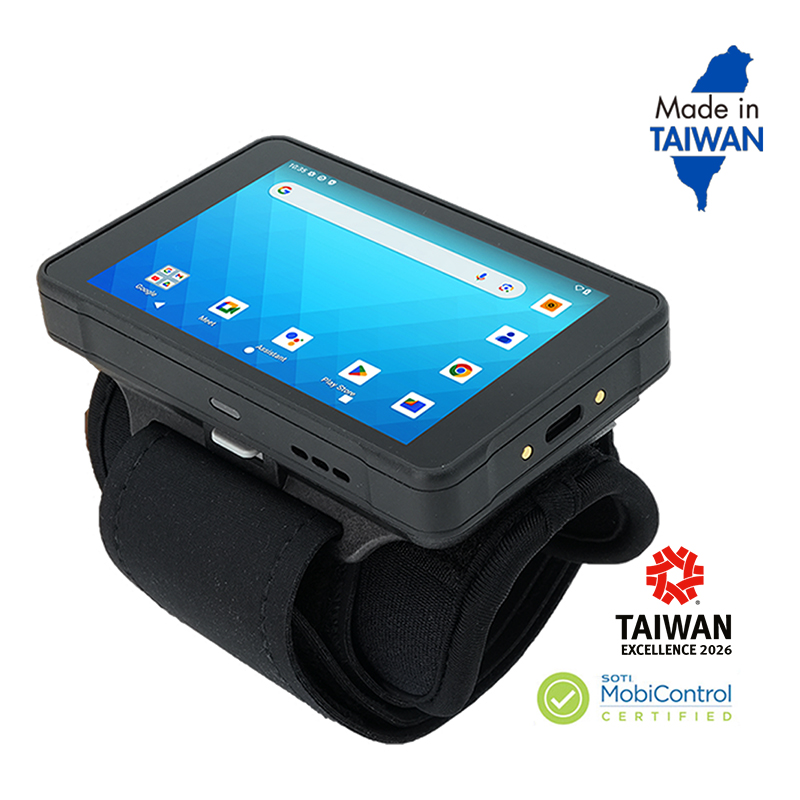 Unitech WD200 Plus - computadora wearable en configuración de referencia