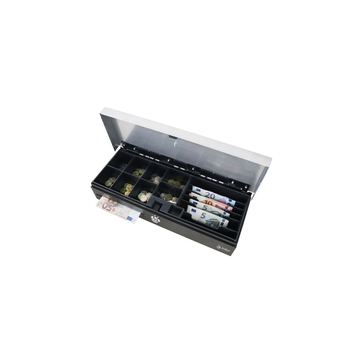 3nStar CDF20 - cajón de dinero flip-top para operación intensiva - vista oficial del equipo